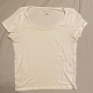 Cute and Soft AEO White/ Cream Crop Top